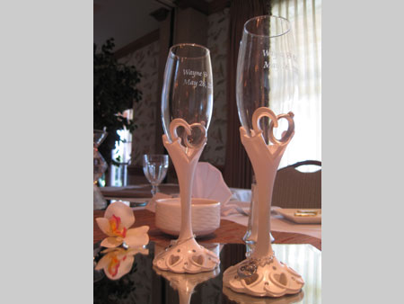 Table Settings at Waterfront Inn Wedding Location Table Settings at Waterfront Inn Wedding Location